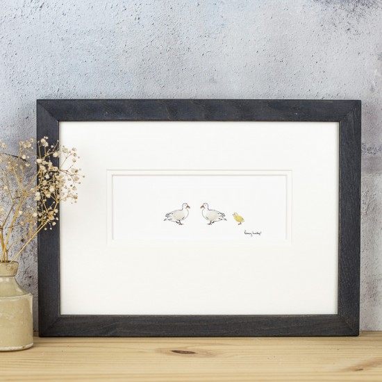 Calling ducks and duckling print