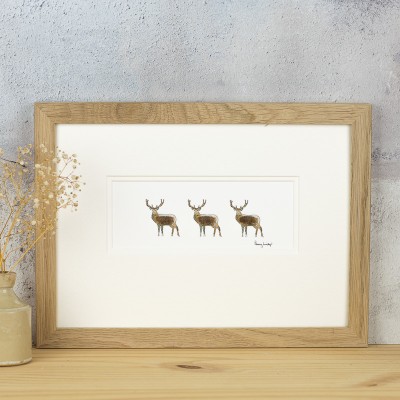 3 Stags print