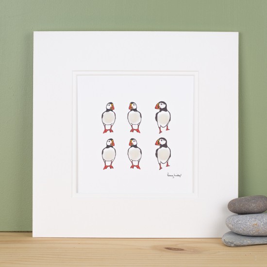 Puffins print