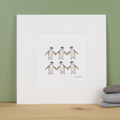 Jackass penguins print