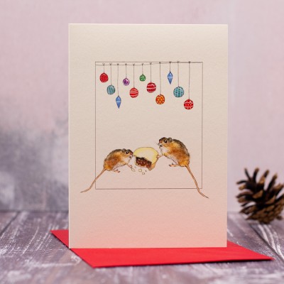 Christmas Mice card Christmas Mice card