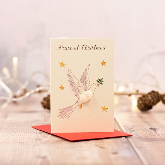 Mini Christmas Dove card