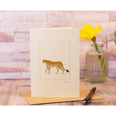 Cheetah Greetings Card Cheetah Greetings Card