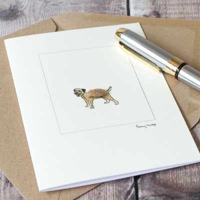 Border terrier card Border terrier card