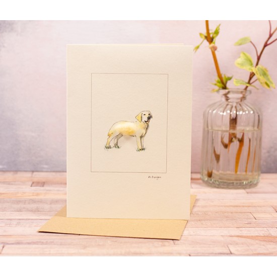 Cream Labrador Greetings Card