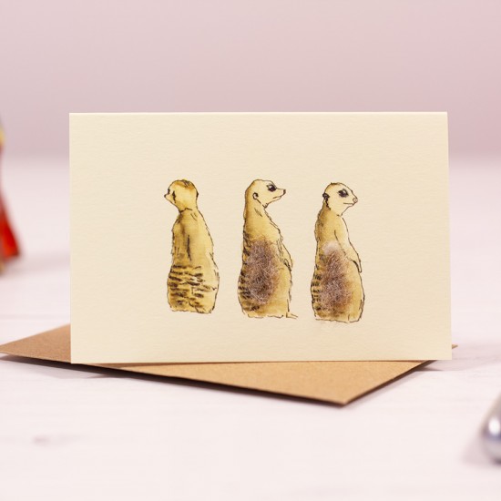 Mini Meerkats card