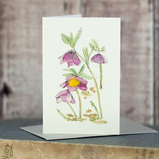 Mini Hellebores card