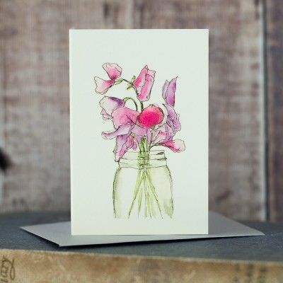Mini Sweet Pea card Mini Sweet Pea card
