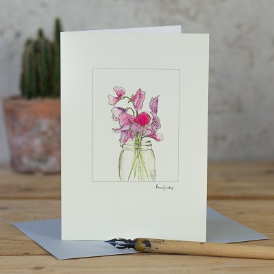 Sweet Peas card Sweet Peas card