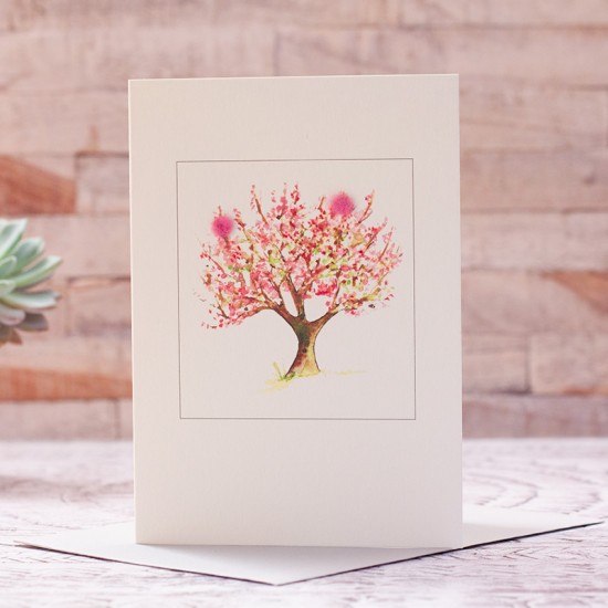 Apple blossom card