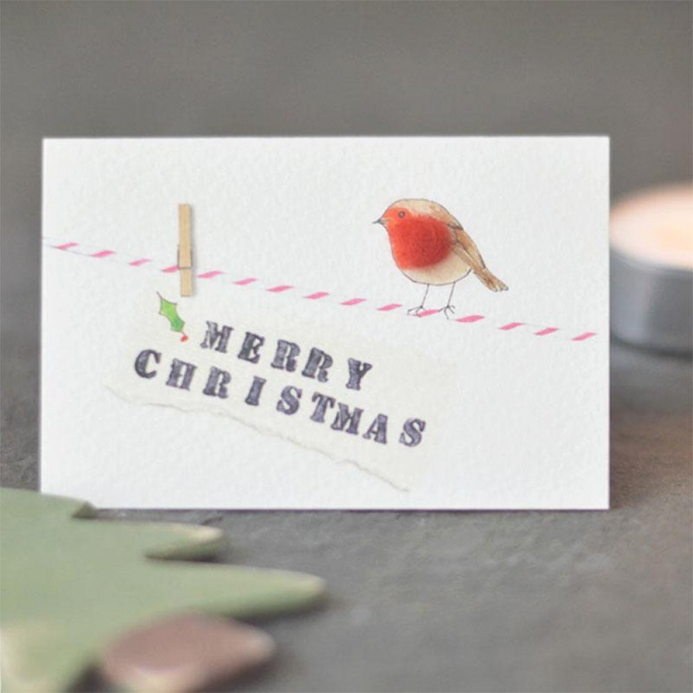 Mini Robin on a line card - Papersheep (Trade Only)