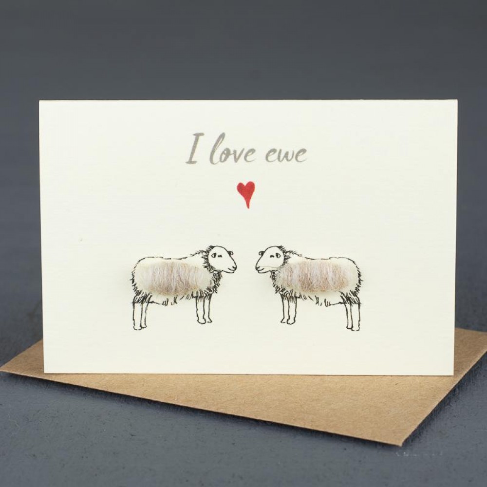 Mini Sheep I love Ewe card - Mini Cards - Papersheep (Trade Only)