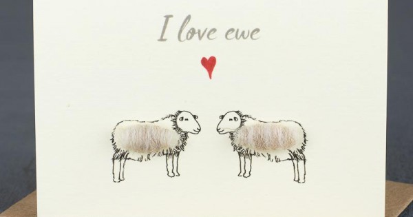 Mini Sheep I love Ewe card - Mini Cards - Papersheep (Trade Only)